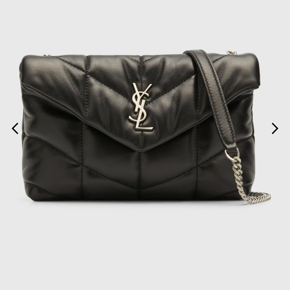 YSL Crossbody black leather bag purse